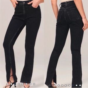 Black Abercrombie High rise skinny